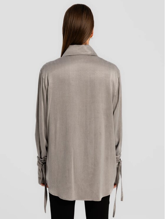 MANDRAGORA MANDRAGORA Camicia Vena Grigio Standard Fit