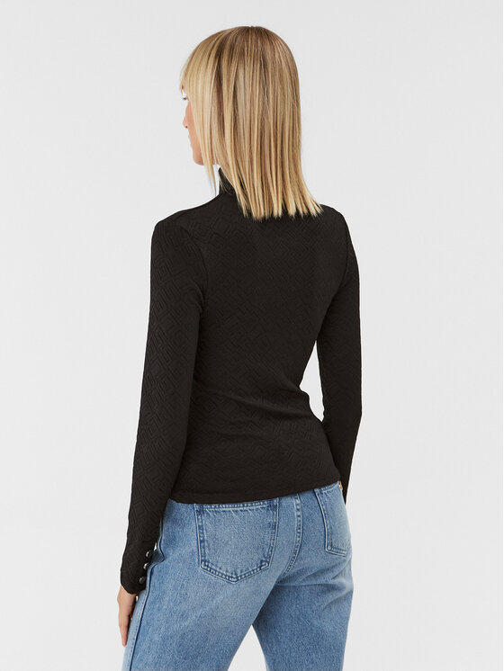 Guess Guess Гольф W3BP30 KBYN0 Чорний Slim Fit