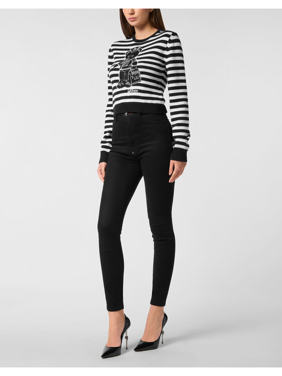 PHILIPP PLEIN PHILIPP PLEIN Sweter 27247 Czarny Regular Fit