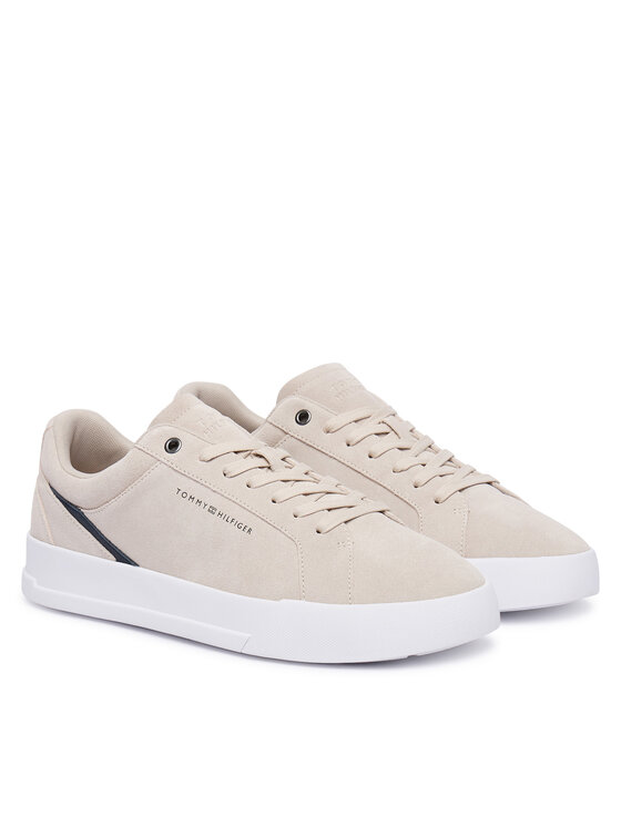 Tommy Hilfiger Tommy Hilfiger Tenisice Th Court Premium Suede FM0FM05880 Svijetlo bež