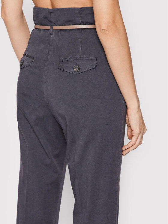 Peserico Peserico Штани з тканини P04703T30A Сірий Regular Fit