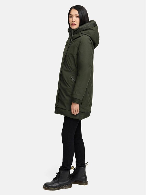 Navahoo Navahoo Kurtka zimowa Winterprinzessin Zielony Regular Fit