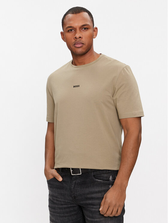 BOSS Boss T-särk Tchup 50473278 Beež Relaxed Fit