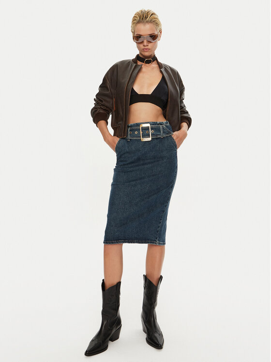 Miss Sixty Miss Sixty Spódnica jeansowa 6L3KJ5860000 Granatowy Regular Fit
