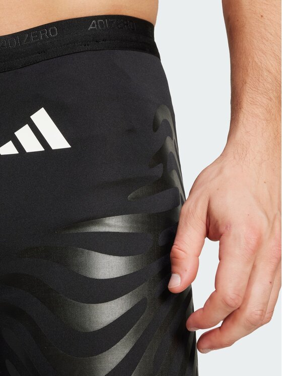 adidas adidas Szorty sportowe Adizero Control Running Czarny Fitted Fit