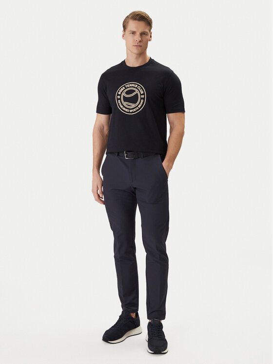 BOSS BOSS Marškinėliai TS_Join Logo 50553648 Tamsiai mėlyna Regular Fit