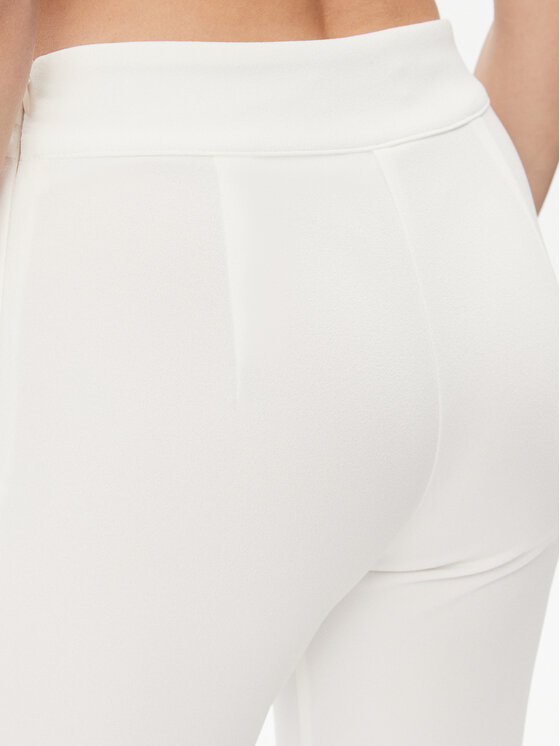 Rinascimento Rinascimento Pantaloni di tessuto CFC0117520003 Bianco Bootcut Fit