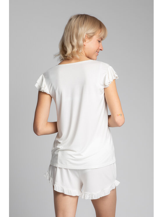 LaLupa LaLupa Bluzka LA023 Biały Comfortable Fit