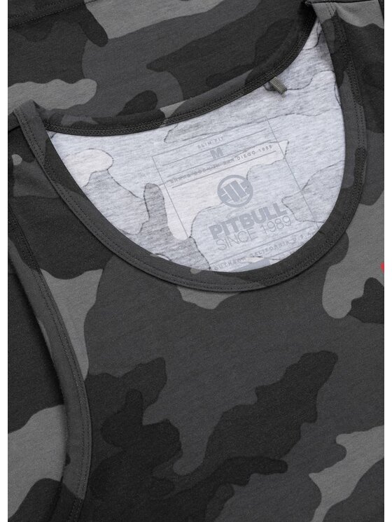 PITBULL PITBULL Tank top Tank Czarny Regular Fit