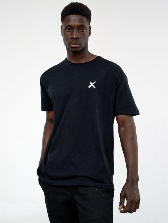 Point X Point X T-Shirt Koszulka Z Krótkim Rękawem Męska Czarna Point X Vice M Czarny Regular Fit