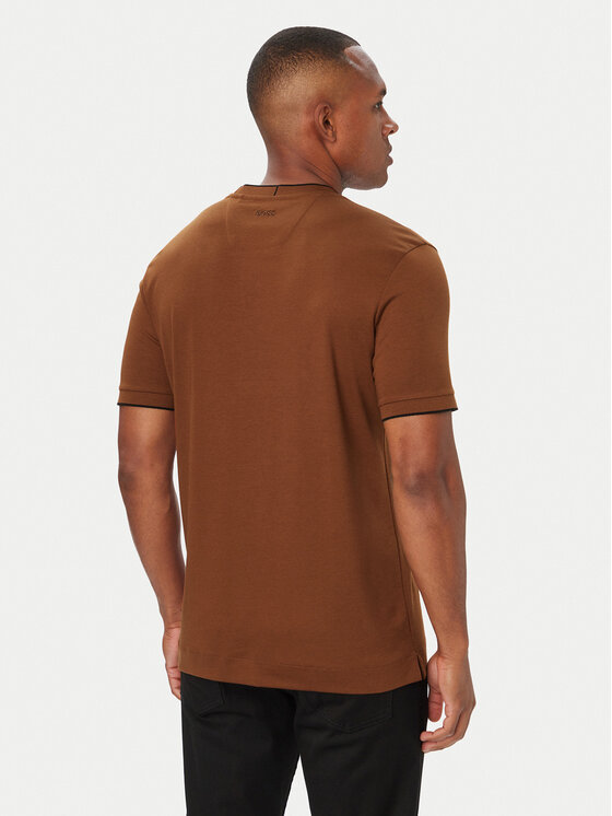 BOSS BOSS T-Shirt C-Thompson 50575011 Brązowy Regular Fit