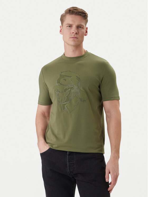 KARL LAGERFELD Tricou 755036 562221 Verde Loose Fit