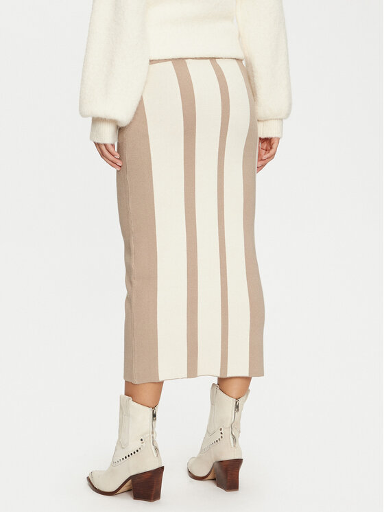 Vero Moda Vero Moda Suknja olovka Gold New Art 10311360 Bež Slim Fit