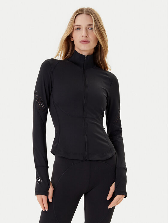 adidas by Stella McCartney adidas by Stella McCartney Tehnička majica Training Midlayer JW4551 Crna Slim Fit