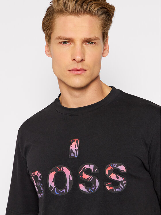 BOSS BOSS T-shirt NBA TBasket_2 50461962 Crna Regular Fit
