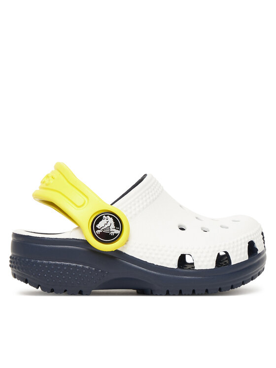 Crocs Crocs Klapki Toddler Retro Sport Classic Clog 211265 Biały