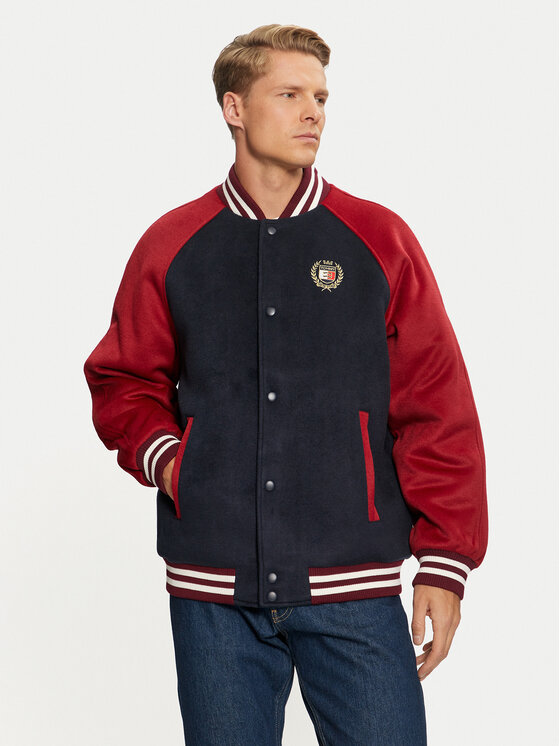 Tommy Jeans Bomber stila jaka DM0DM19631 Tumši zils Regular Fit