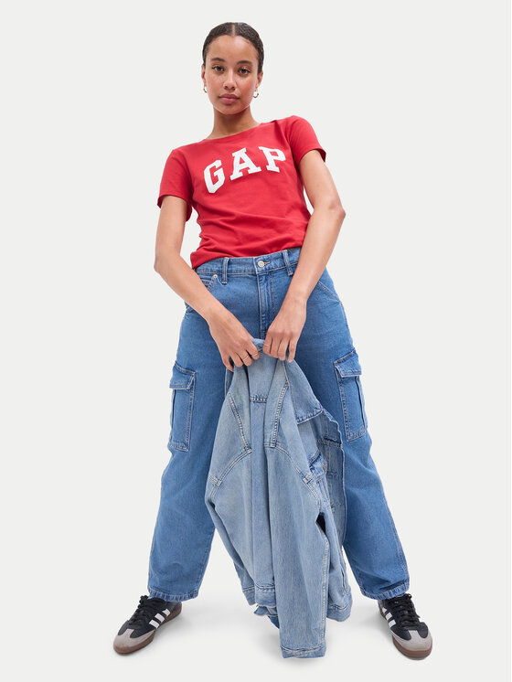 Gap Gap Tricou 268820-91 Roșu Regular Fit