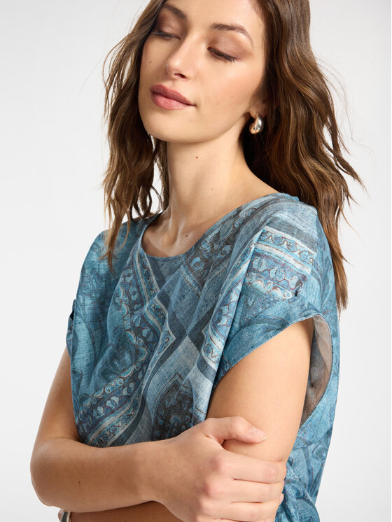 Elena Mirò Elena Mirò Blusa 2005P000225N001 Blu Regular Fit