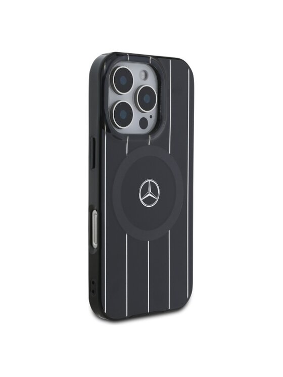 Mercedes-Benz Mercedes-Benz Etui na telefon MB Double Layer Crossed Lines Czarny