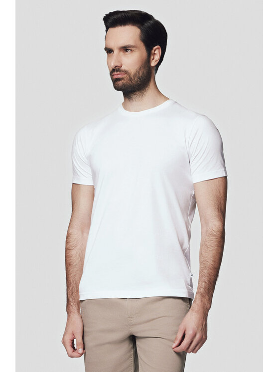 Lancerto Lancerto Komplet t-shirtów Kenneth ZESTAW0000241 Biały Regular Fit