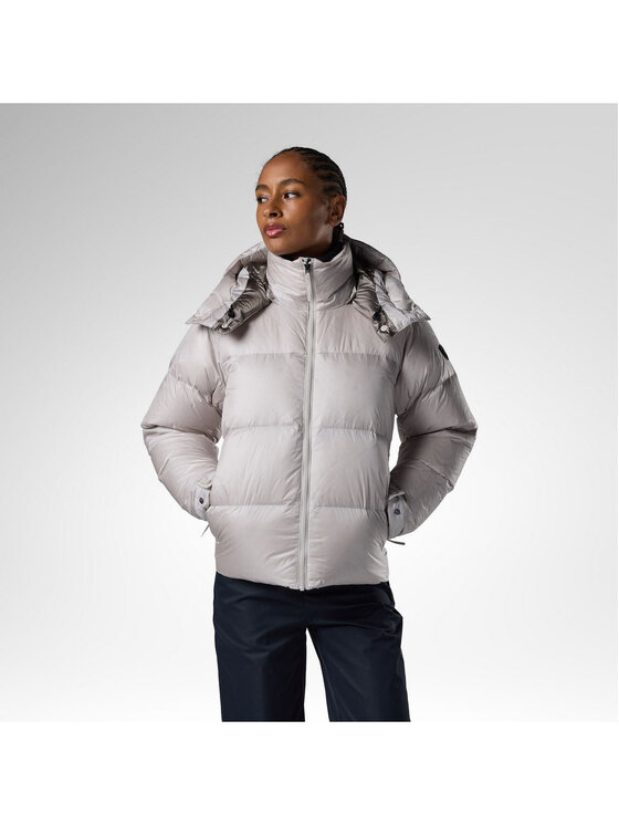 Rossignol Rossignol Kurtka zimowa W Abel Down Hoodie Jacket Srebrny Regular Fit