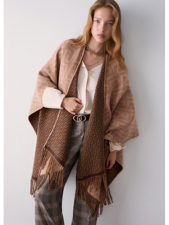 Liu Jo Liu Jo Poncho 2F6039T274200070 Beige Regular Fit
