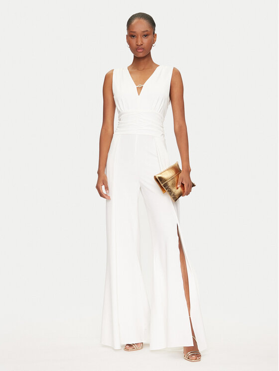 Rinascimento Rinascimento Jumpsuit CFC0019930002 Bianco Regular Fit