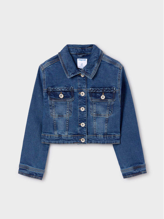 Mayoral Geacă de blugi 6460 Bleumarin Regular Fit