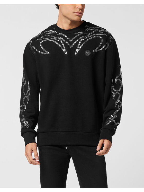 PHILIPP PLEIN PHILIPP PLEIN Bluza 25973 Czarny Regular Fit
