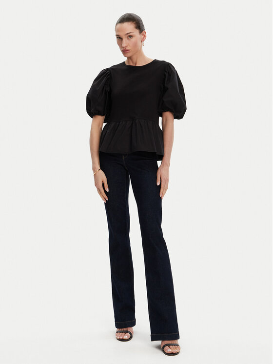 Liu Jo Liu Jo Palaidinė WA5389 J6308 Juoda Relaxed Fit