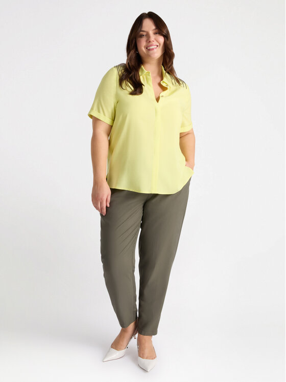 Fiorella Rubino Fiorella Rubino Koszula 5010T001229N018 Żółty Regular Fit