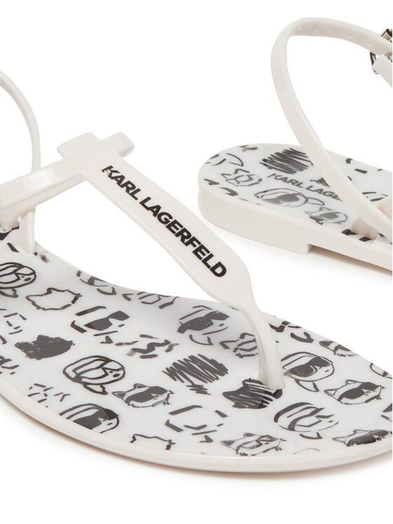 KARL LAGERFELD KARL LAGERFELD Basutės Jelly KL80002G Balta