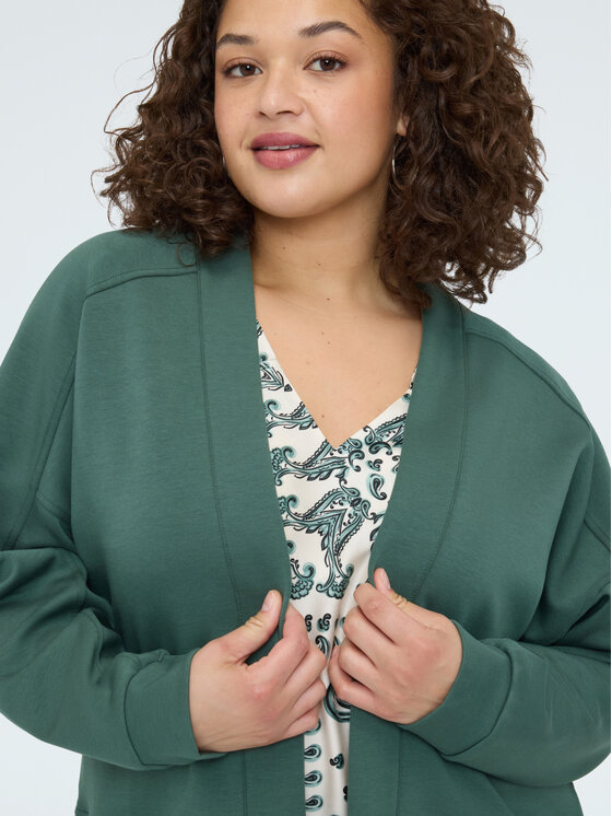 Fiorella Rubino Fiorella Rubino Bluza G848L008963N035 Zielony A-Line Fit