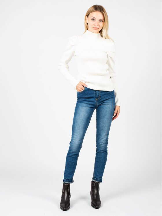Silvian Heach Silvian Heach Jeansy CVA22178JE | Tetab Tmavomodrá Slim Fit