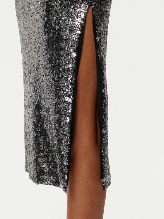 Rinascimento Rinascimento Midi szoknya CFC0019735002 Ezüst Regular Fit