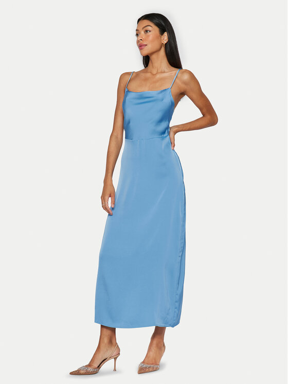Vila Vila Φόρεμα κοκτέιλ Ravenna 14085601 Μπλε Regular Fit