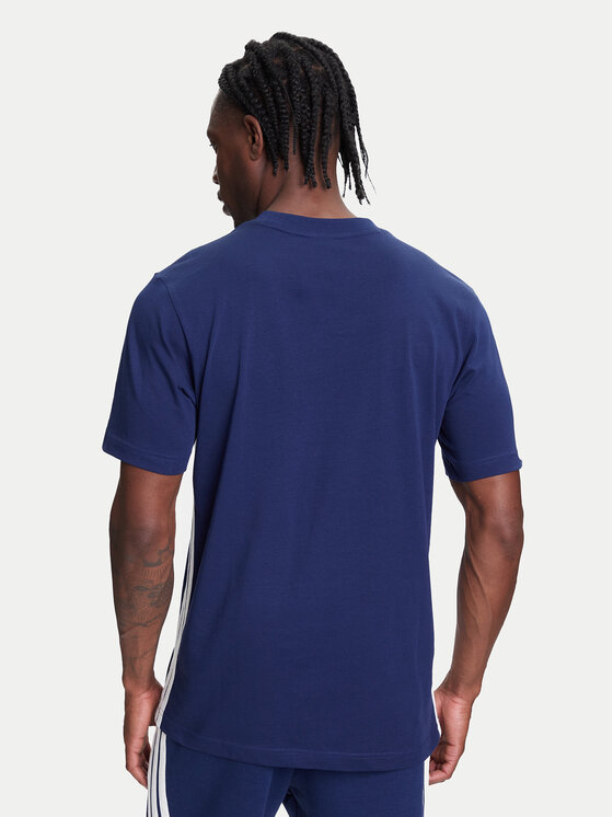 adidas adidas Tričko Essentials 3-Stripes JE6399 Modrá Regular Fit