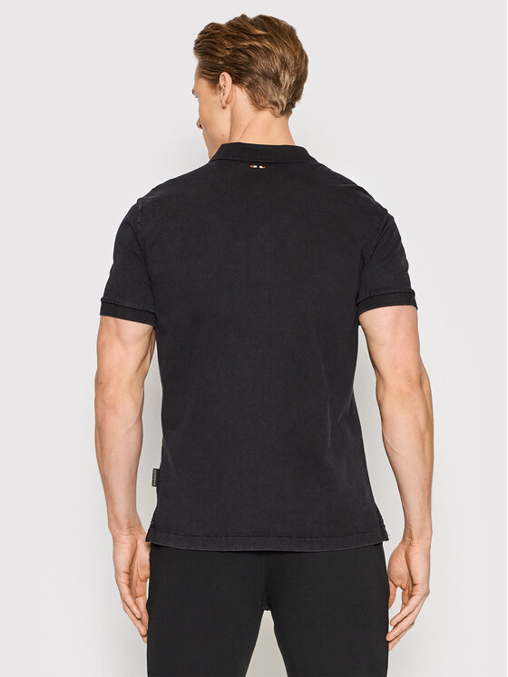Napapijri Napapijri Poloshirt Elbas NP0A4GB4 Schwarz Regular Fit