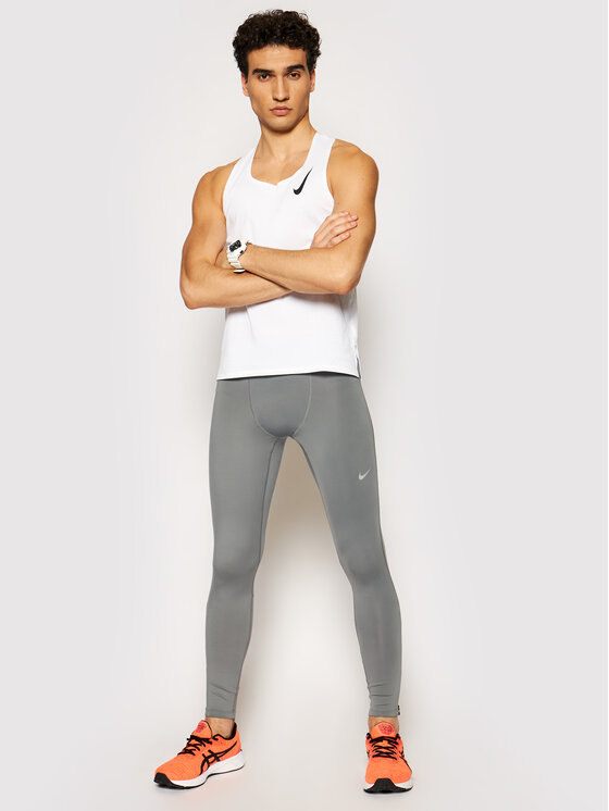 Nike Nike Koszulka techniczna Aeroswift Singlet CJ7835 Biały Slim Fit