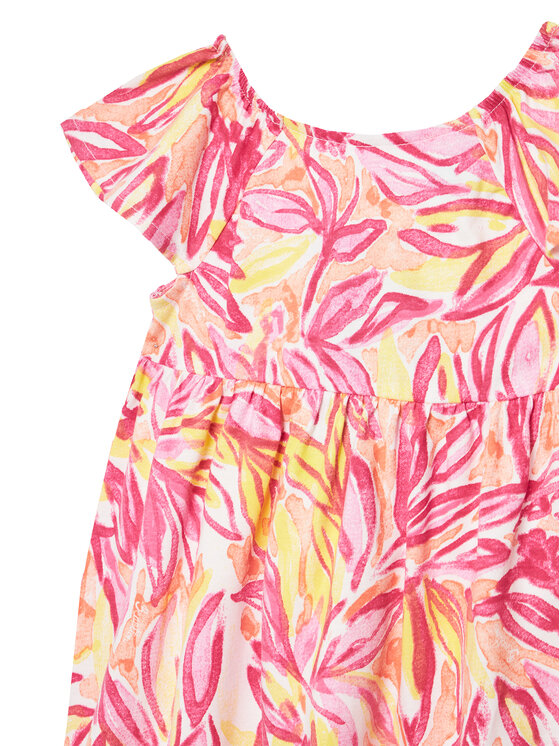 United Colors Of Benetton United Colors Of Benetton Poletna obleka 34VAGV010 Roza Relaxed Fit