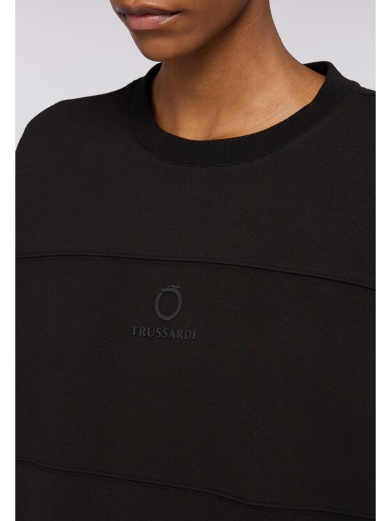 Trussardi Trussardi Felpa G8396000190N033 Nero Over Fit