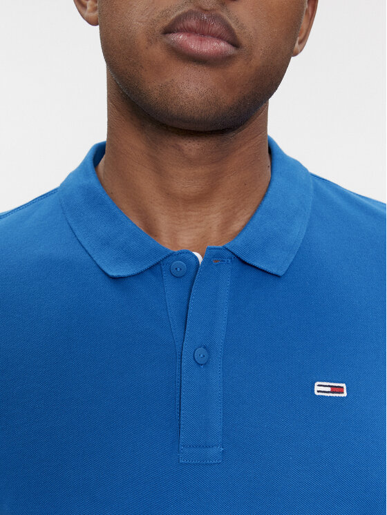 Tommy Jeans Tommy Jeans Polo DM0DM18312 Niebieski Slim Fit