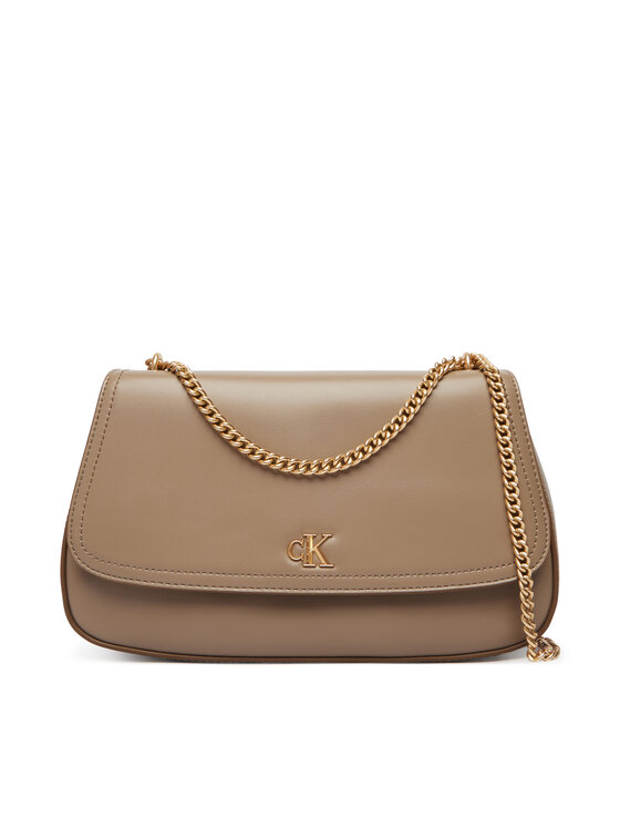 Calvin Klein Calvin Klein Kabelka Ck Convertible Chain Medium Bag LV04F3171G Béžová