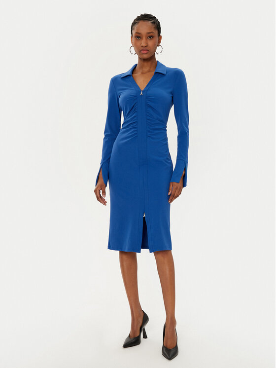 Patrizia Pepe Patrizia Pepe Kokteiļkleita 8A1452/J129-CA37 Zils Slim Fit