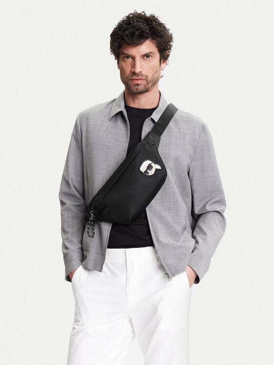 KARL LAGERFELD KARL LAGERFELD torba za okoli pasu A1M30074 Črna