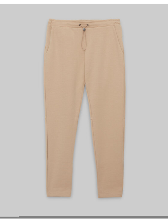 Borgio Borgio Spodnie dresowe bisenti Beżowy Slim Fit
