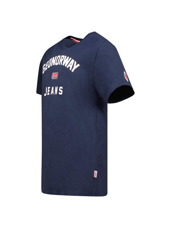 Geographical Norway Geographical Norway T-Shirt SY1361H/GN-Navy Granatowy Regular Fit