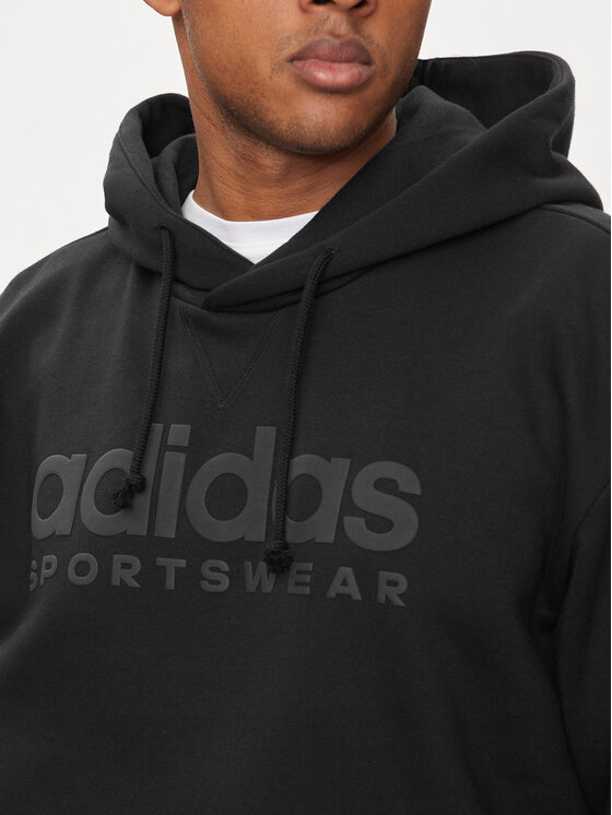 adidas adidas Majica dugih rukava All Szn Fleece Graphic IW1202 Crna Loose Fit