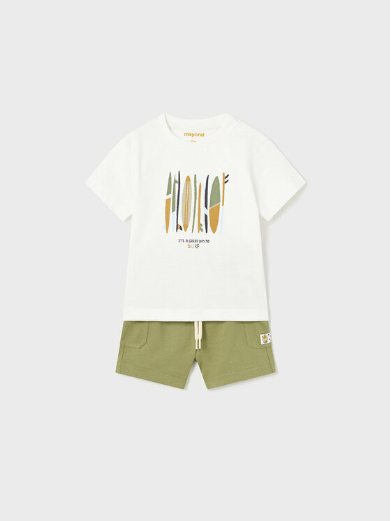 Mayoral Mayoral Σετ T-Shirt και σορτς 1646 Έγχρωμο Regular Fit